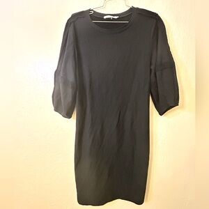 Elaine Kim Black 3/4 Sleeve Dress, Size Small